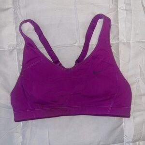 Nike pro sports bra size small purple
